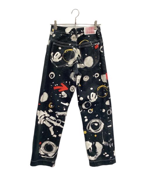 CHARLES JEFFREY LOVERBOY（チャールズ ジェフリー ラバーボーイ）CHARLES JEFFREY LOVERBOY (チャールズ ジェフリー ラバーボーイ) ペイントデニムパンツ インディゴ サイズ:28の古着・服飾アイテム