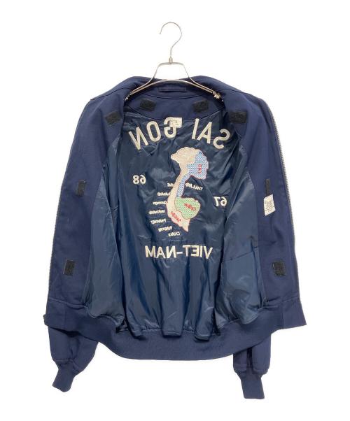 ノーブランド（ノーブランド）ノーブランド (ノーブランド) ベトナムジャケット ネイビー サイズ:不明の古着・服飾アイテム