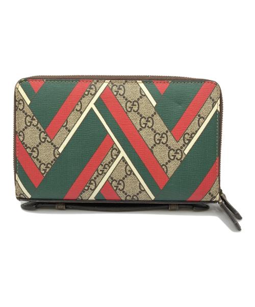GUCCI（グッチ）GUCCI (グッチ) トラベルドキュメントケース ブラウンの古着・服飾アイテム
