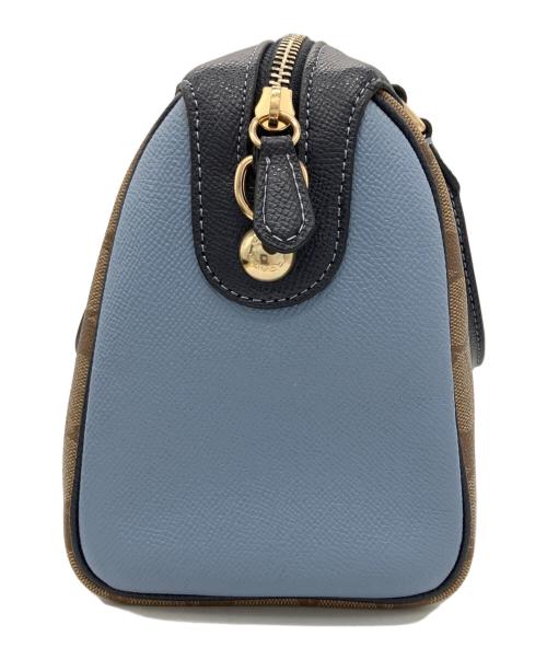 COACH（コーチ）COACH (コーチ) 2WAYバッグ ブラウン×ブルーの古着・服飾アイテム