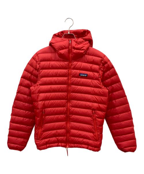 Patagonia（パタゴニア）Patagonia (パタゴニア) Men's Down Sweater Hoody レッド サイズ:Sの古着・服飾アイテム