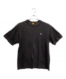 HUMAN MADE（ヒューマンメイド）の古着「半袖カットソー 	Heart Badge T-Shirt」｜チャコールグレー