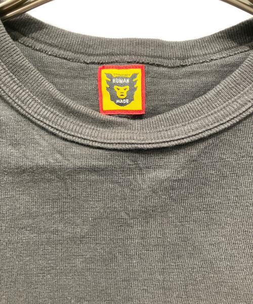 HUMAN MADE（ヒューマンメイド）HUMAN MADE (ヒューマンメイド) 半袖カットソー 	Heart Badge T-Shirt チャコールグレー サイズ:Mの古着・服飾アイテム