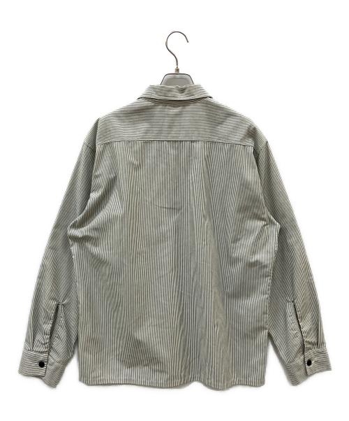 TENDERLOIN（テンダーロイン）TENDERLOIN (テンダーロイン) 長袖シャツ ホワイト×グレー サイズ:Mの古着・服飾アイテム