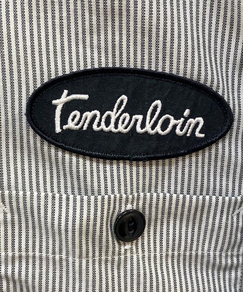TENDERLOIN（テンダーロイン）TENDERLOIN (テンダーロイン) 長袖シャツ ホワイト×グレー サイズ:Mの古着・服飾アイテム