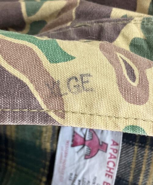 APACHE（アパッシュ）APACHE (アパッシュ) ハンティングジャケット グリーン×ブラウン サイズ:XLの古着・服飾アイテム