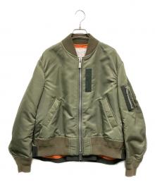 sacai（サカイ）の古着「MA-1ジャケット」｜グリーン×オレンジ