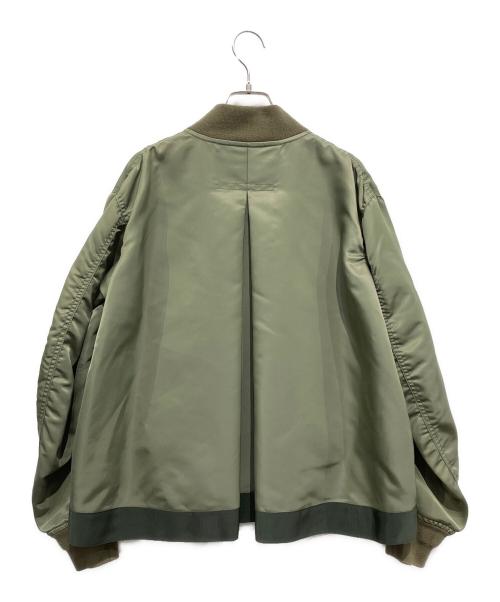 sacai（サカイ）sacai (サカイ) MA-1ジャケット グリーン×オレンジ サイズ:SIZE 1の古着・服飾アイテム