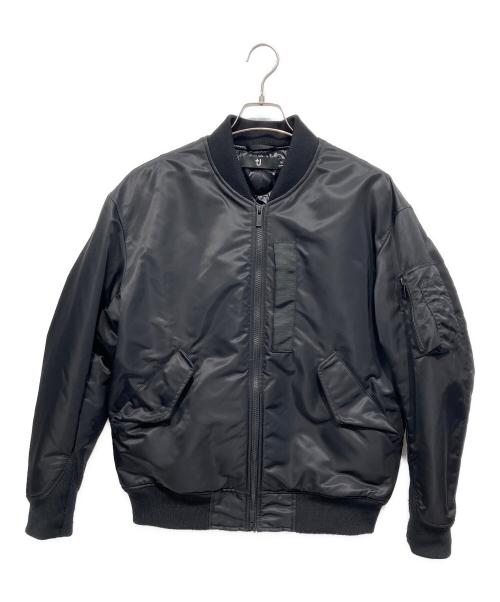 UNIQLO U（ユニクロ ユー）UNIQLO U (ユニクロ ユー) ハイブリッドダウンオーバーサイズMA－1 ブラック サイズ:Mの古着・服飾アイテム