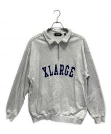 X-LARGE（エクストララージ）の古着「ハーフジップスウェット」｜ホワイト