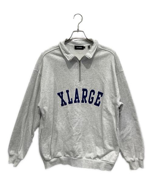 X-LARGE（エクストララージ）X-LARGE (エクストララージ) ハーフジップスウェット ホワイト サイズ:Lの古着・服飾アイテム