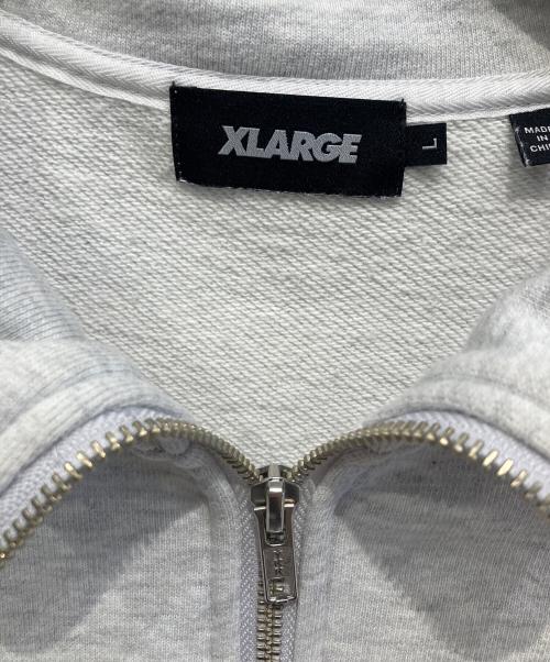 X-LARGE（エクストララージ）X-LARGE (エクストララージ) ハーフジップスウェット ホワイト サイズ:Lの古着・服飾アイテム