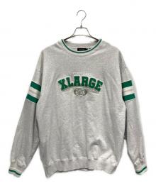 X-LARGE（エクストララージ）の古着「スウェット」｜ホワイト×グリーン
