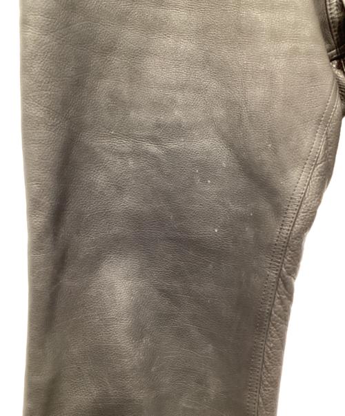 BACK BONE THE CLASSIC（バックボーンザクラシック）BACK BONE THE CLASSIC (バックボーンザクラシック) レザーパンツ ブラック サイズ:Mの古着・服飾アイテム
