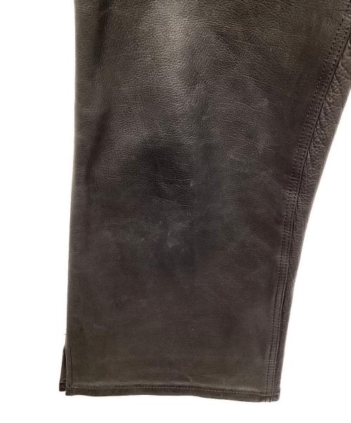 BACK BONE THE CLASSIC（バックボーンザクラシック）BACK BONE THE CLASSIC (バックボーンザクラシック) レザーパンツ ブラック サイズ:Mの古着・服飾アイテム