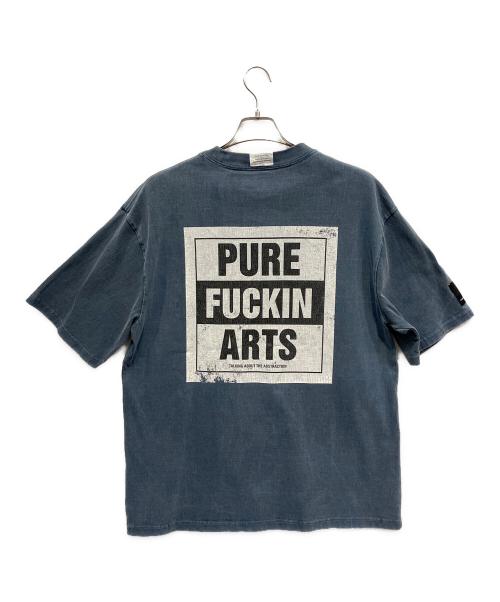 TALKING ABOUT THE ABSTRACTION（トーキング アバウト ジ アブストラクション）TALKING ABOUT THE ABSTRACTION (トーキング アバウト ジ アブストラクション) 半袖カットソー ブルー サイズ:Mの古着・服飾アイテム