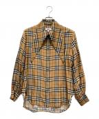 BURBERRY×Vivienne Westwoodバーバリー×ヴィヴィアンウエストウッド）の古着「長袖シャツ」｜ブラウン
