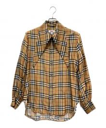 BURBERRY×Vivienne Westwood（バーバリー×ヴィヴィアンウエストウッド）の古着「長袖シャツ」｜ブラウン