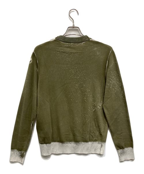 DIESEL（ディーゼル）DIESEL (ディーゼル) 薄手ニット オリーブ サイズ:Sの古着・服飾アイテム