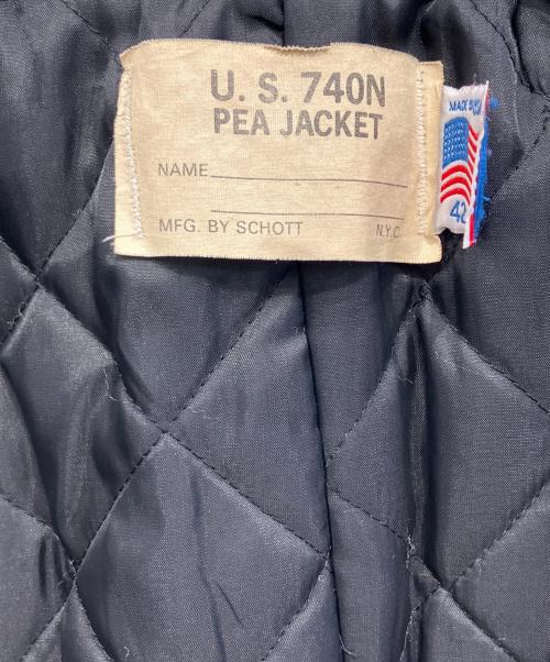 Schott（ショット）Schott (ショット) Pコート ブラック サイズ:42の古着・服飾アイテム