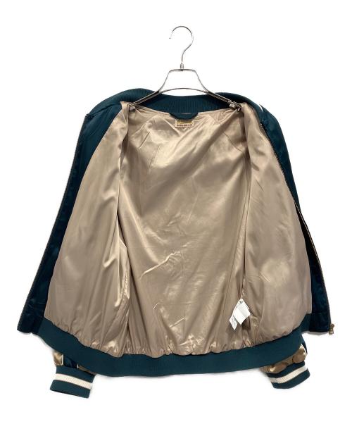 Hyo-Hyo（ホヨホヨ）Hyo-Hyo (ホヨホヨ) スカジャン グリーン×ベージュ サイズ:不明の古着・服飾アイテム