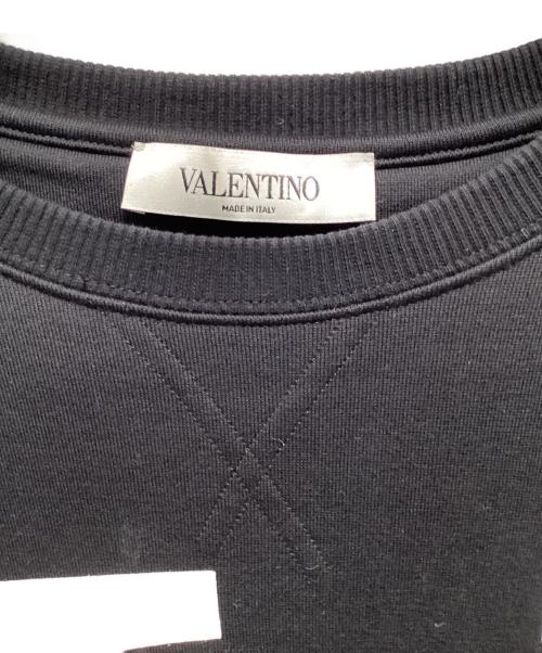 VALENTINO（ヴァレンティノ）VALENTINO (ヴァレンティノ) ビッグロゴスウェット ブラック サイズ:Sの古着・服飾アイテム