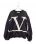VALENTINO（ヴァレンティノ）の古着「ビッグロゴスウェット」｜ブラック