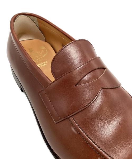 SCOTCH GRAIN（スコッチグレイン）SCOTCH GRAIN (スコッチグレイン) レザーローファー ブラウン サイズ:27㎝の古着・服飾アイテム