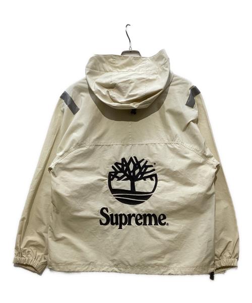 SUPREME（シュプリーム）SUPREME (シュプリーム) Timberland (ティンバーランド) Reflective Taping Anorak ベージュ×グレー サイズ:Mの古着・服飾アイテム