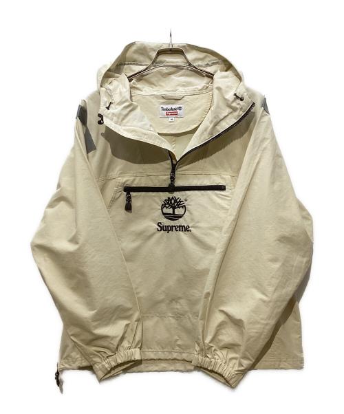 SUPREME（シュプリーム）SUPREME (シュプリーム) Timberland (ティンバーランド) Reflective Taping Anorak ベージュ×グレー サイズ:Mの古着・服飾アイテム
