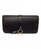 Chloeクロエ）の古着「クロエ/B55WF8/ロングウォレット」｜ブラック×ゴールド