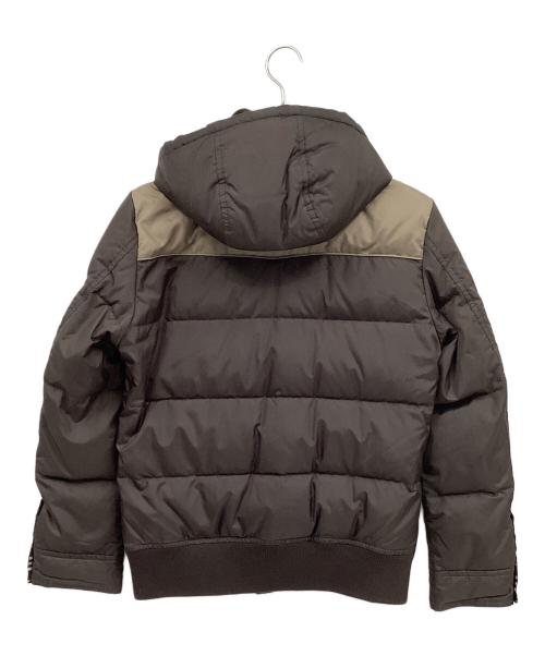 BURBERRY BLACK LABEL（バーバリーブラックレーベル）BURBERRY BLACK LABEL (バーバリーブラックレーベル) ダウンジャケット ブラウン×ホワイト サイズ:Mの古着・服飾アイテム