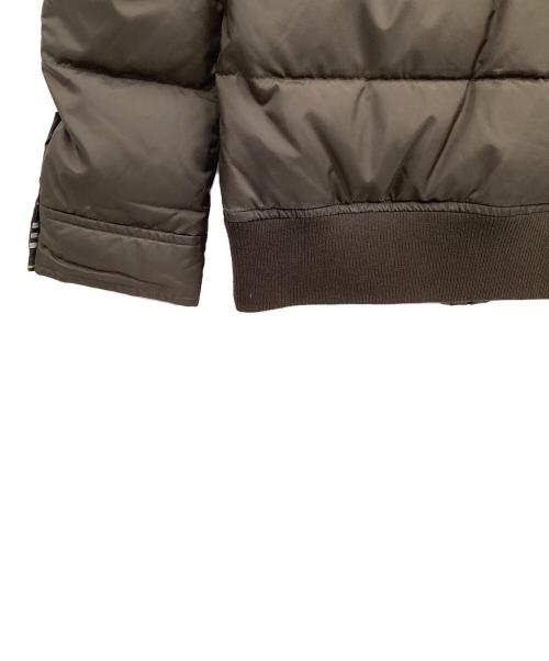 BURBERRY BLACK LABEL（バーバリーブラックレーベル）BURBERRY BLACK LABEL (バーバリーブラックレーベル) ダウンジャケット ブラウン×ホワイト サイズ:Mの古着・服飾アイテム