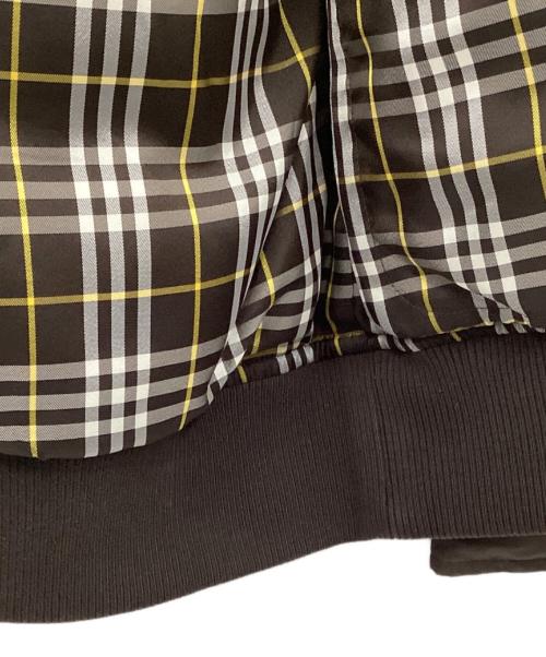 BURBERRY BLACK LABEL（バーバリーブラックレーベル）BURBERRY BLACK LABEL (バーバリーブラックレーベル) ダウンジャケット ブラウン×ホワイト サイズ:Mの古着・服飾アイテム