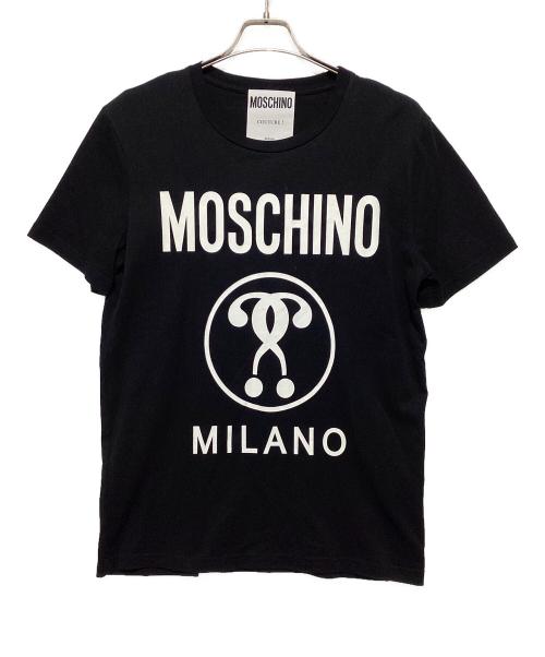 MOSCHINO（モスキーノ）MOSCHINO (モスキーノ) ロゴプリントＴシャツ ブラック×ホワイト サイズ:表記無しの古着・服飾アイテム