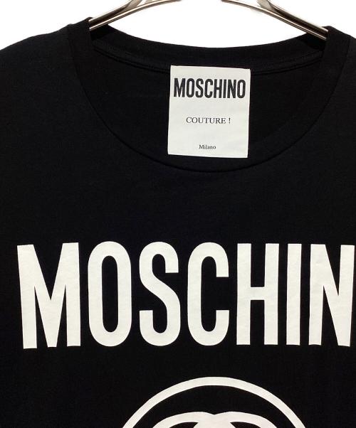 MOSCHINO（モスキーノ）MOSCHINO (モスキーノ) ロゴプリントＴシャツ ブラック×ホワイト サイズ:表記無しの古着・服飾アイテム
