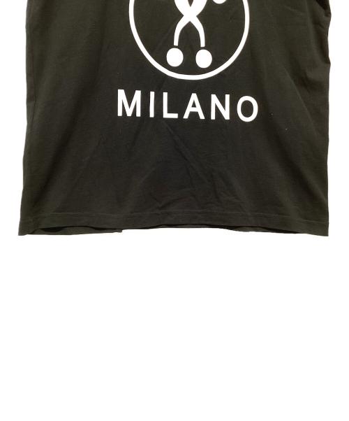 MOSCHINO（モスキーノ）MOSCHINO (モスキーノ) ロゴプリントＴシャツ ブラック×ホワイト サイズ:表記無しの古着・服飾アイテム