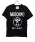 MOSCHINO（モスキーノ）の古着「ロゴプリントＴシャツ」｜ブラック×ホワイト