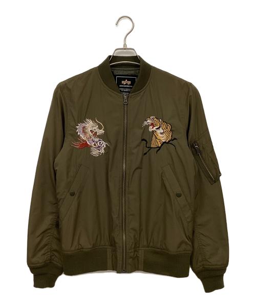 ALPHA（アルファ）ALPHA (アルファ) フライトジャケット カーキ サイズ:Mの古着・服飾アイテム