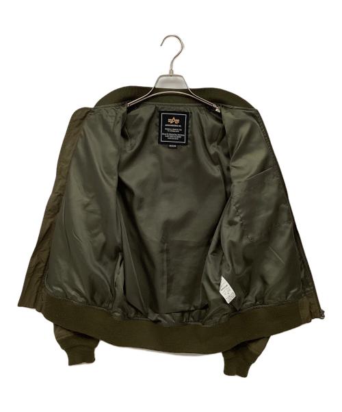 ALPHA（アルファ）ALPHA (アルファ) フライトジャケット カーキ サイズ:Mの古着・服飾アイテム