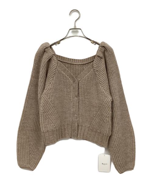 Ameri（アメリ）Ameri (アメリ) PUFF CARDIGAN ブラウン サイズ:FREE 未使用品の古着・服飾アイテム