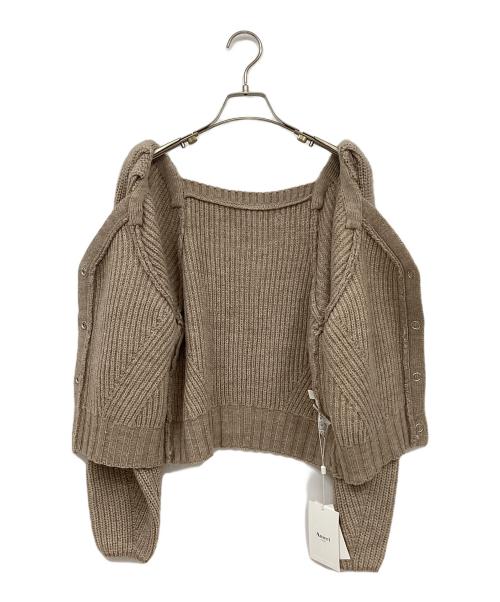 Ameri（アメリ）Ameri (アメリ) PUFF CARDIGAN ブラウン サイズ:FREE 未使用品の古着・服飾アイテム