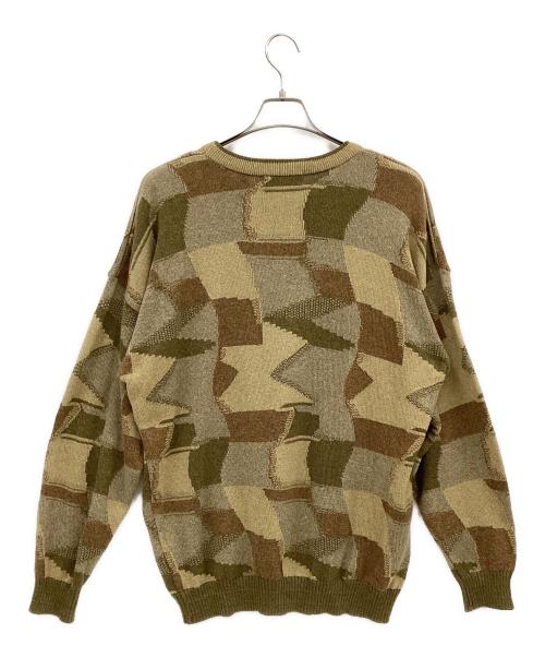 TUNDRA（ツンドラ）TUNDRA (ツンドラ) セーター ブラウン×カーキ サイズ:XLの古着・服飾アイテム