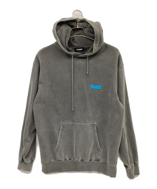 X-LARGE（エクストララージ）X-LARGE (エクストララージ) レトロ調プルオーバーパーカー グレー サイズ:Lの古着・服飾アイテム