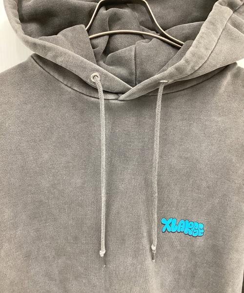 X-LARGE（エクストララージ）X-LARGE (エクストララージ) レトロ調プルオーバーパーカー グレー サイズ:Lの古着・服飾アイテム