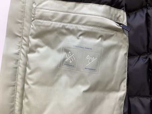 TATRAS（タトラス）TATRAS (タトラス) ポリエステルダウンフーディジャケット グレー×ブラック サイズ:01の古着・服飾アイテム