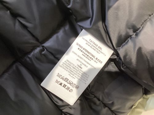 TATRAS（タトラス）TATRAS (タトラス) ポリエステルダウンフーディジャケット グレー×ブラック サイズ:01の古着・服飾アイテム