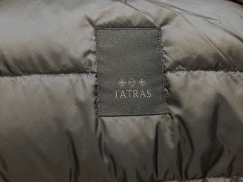 TATRAS（タトラス）TATRAS (タトラス) ポリエステルダウンフーディジャケット グレー×ブラック サイズ:01の古着・服飾アイテム