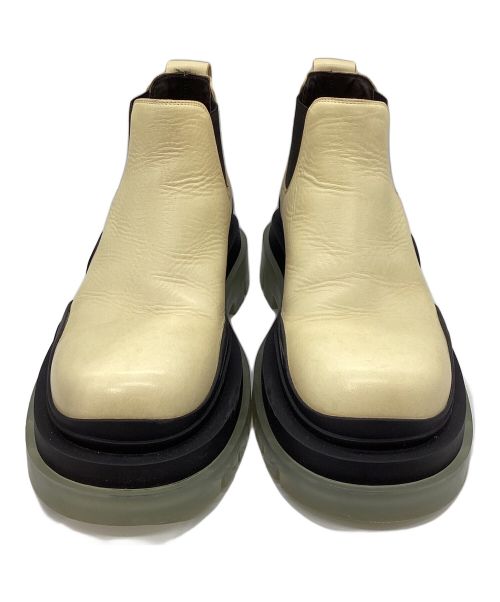 BOTTEGA VENETA（ボッテガベネタ）BOTTEGA VENETA (ボッテガベネタ) サイドゴアブーツ ブラウン×ブラック サイズ:39の古着・服飾アイテム