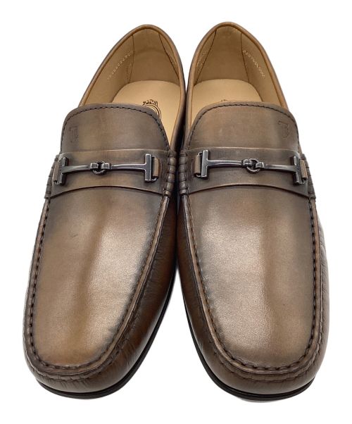 TOD'S（トッズ）TOD'S (トッズ) ローファー ブラウン サイズ:9の古着・服飾アイテム